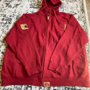 NFL 49ers zip-up jacket